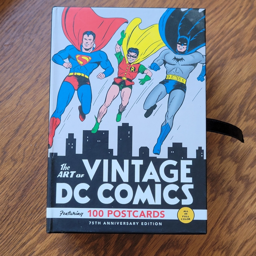 DC COMICS the art of vintage postcards 100 card set NWOT